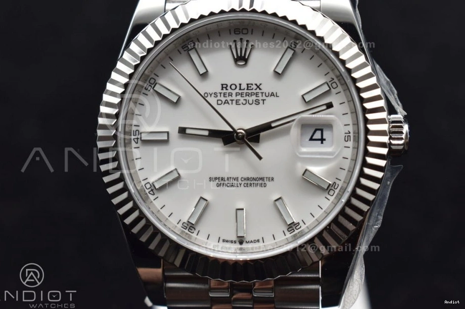 on Edition 1:1 Bracelet Dial 41 DIWF White DateJust Steel Stick Best SA3235 Jubilee 904L 126334 0524